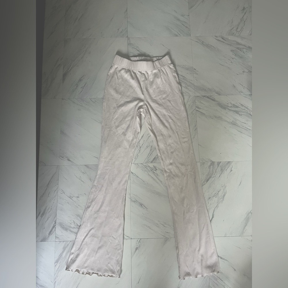 ribbed flare yoga pants